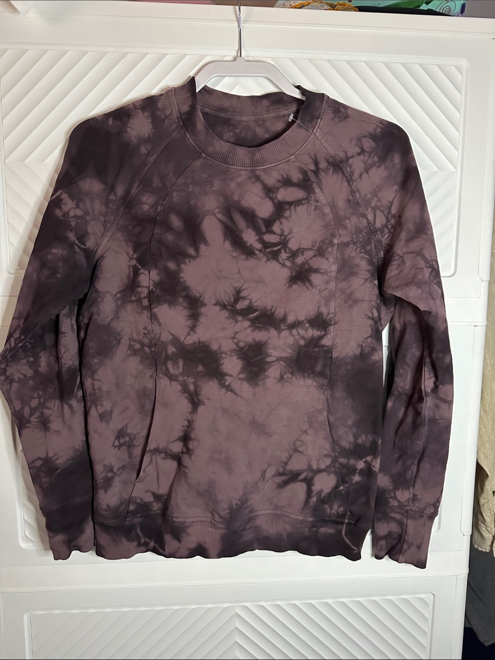 lululemon athletica Plum Tie-Dye Crewneck Sweatshirt
